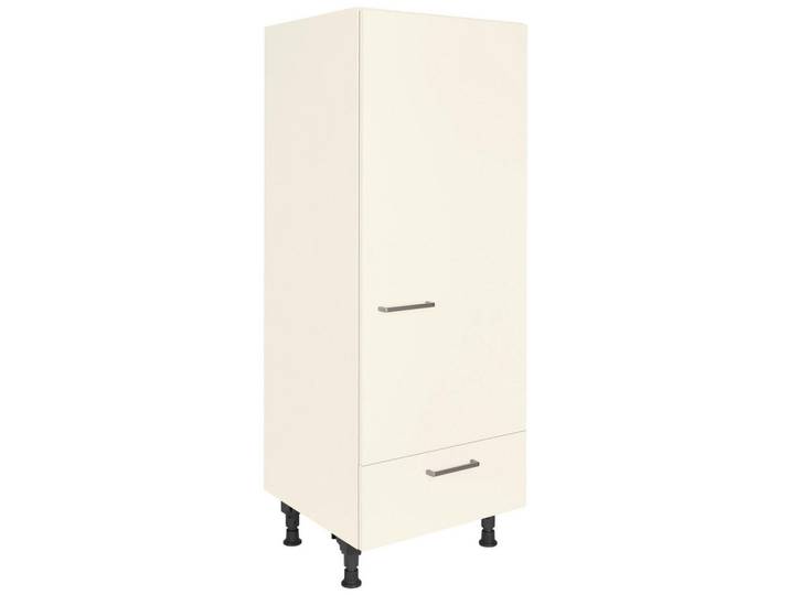 Nobilia Geräteumbauschrank Touch, Magnolie, 1 Schublade(n) Schubladen, nur wie online abgebildet bestellbar, 60x168x58 cm, Blauer Engel, Pefc, Goldenes M, Made in Germany, DGM-Klimapakt, Küchen, Küchenmöbel, Küchenschränke, Geräteumbauschränke