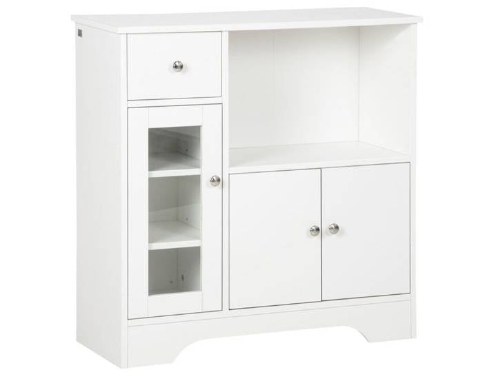 HOMCOM - Buffet de cuisine - Panneau de particules - 80x30x82cm - Blanc