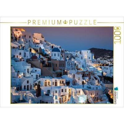 CALVENDO Puzzle Abendstimmung in Imerovilgi, Santorini,Griechenland | 1000 Teile Lege-Größe 64 × 48 cm Foto-Puzzle für glückliche Stunden