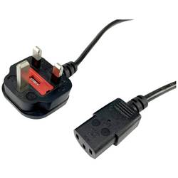Equip Strom Anschlusskabel [1x - 1x ] 2 m Schwarz 112300