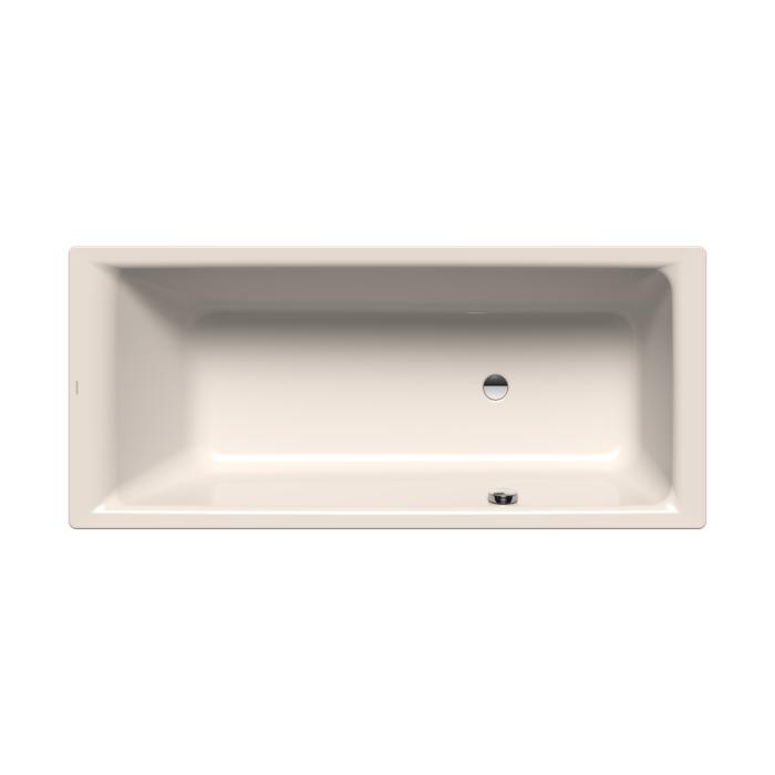 Kaldewei Puro Badewanne 256723000231 180x80cm, Überlauf seitlich, Überlaufloch gegenüberliegend, pergamon