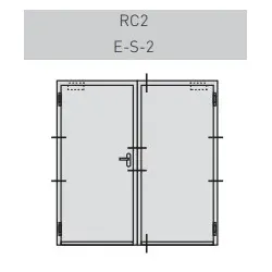 Novoferm Exklusiv-Sicherheitstür NovoPorta Premio E-S-2, RC 2 (zweiflügelig)