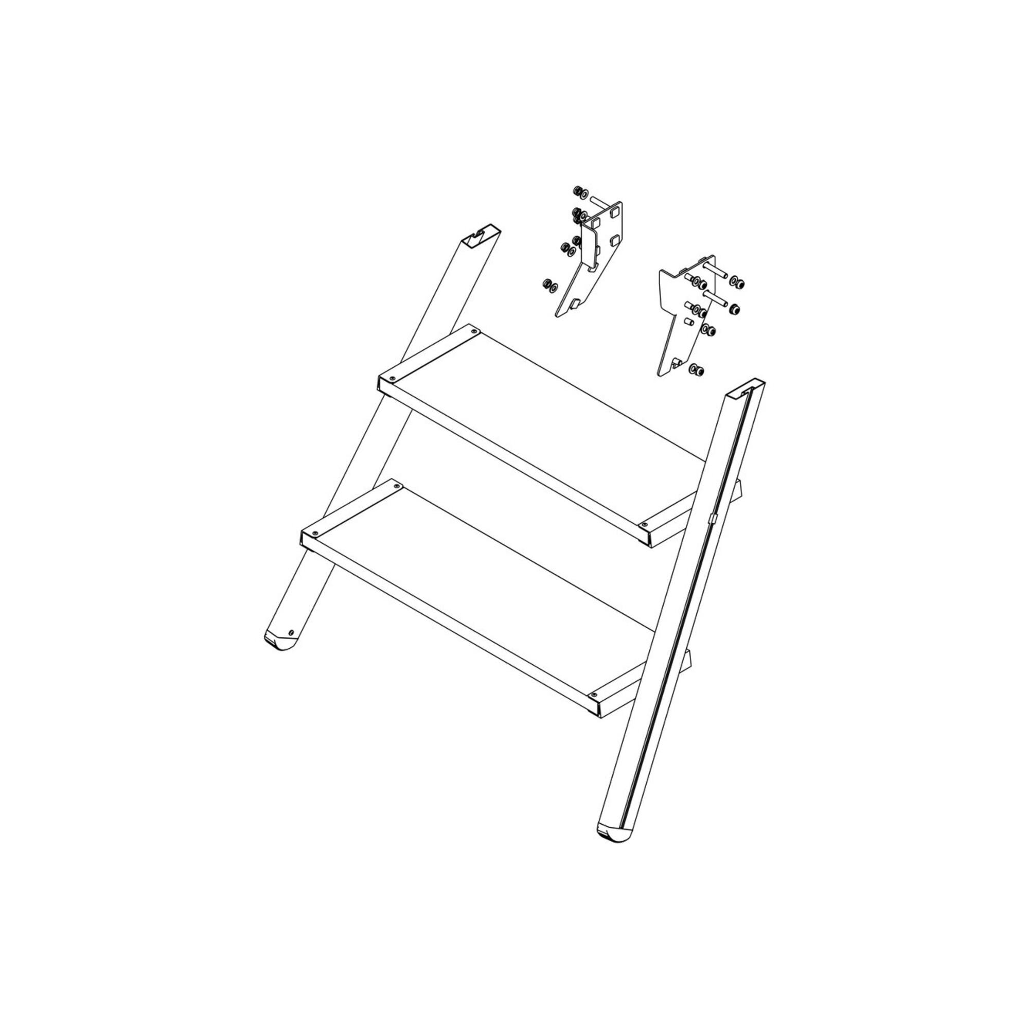 MUNK Günzburger Aufstieg Podesttreppe 3 Stufen inkl. Montagesatz (800053)