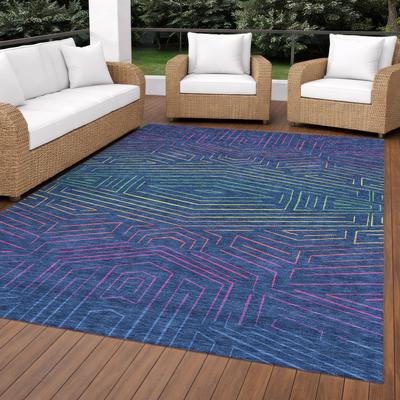 Addison Rugs Machine Washable Indoor/ Outdoor Modern Ulm Chantille Rug