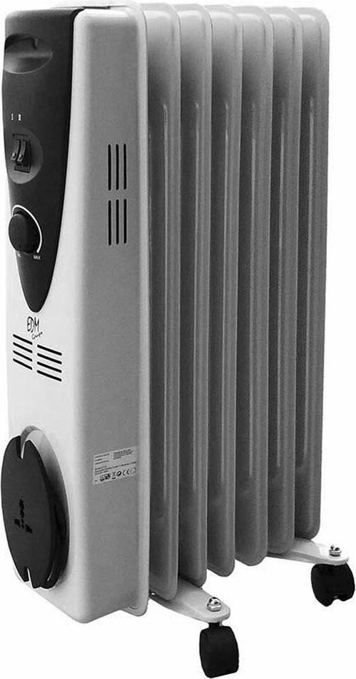 Big Buy Cooking Olieverwarmingsradiator EDM 07121, 7 elementen, 1500 W, wit