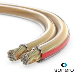 Sonero Lautsprecherkabel 2x1,5mm2, CCA 100m, transparent