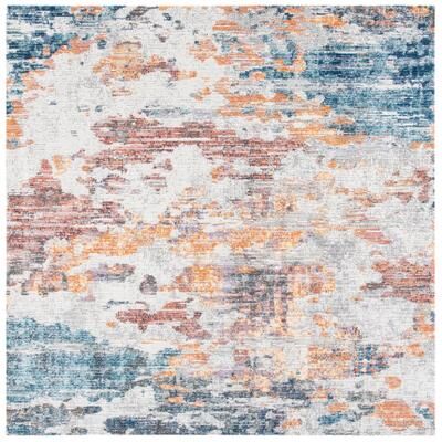 SAFAVIEH Crystal Huriye Modern Abstract Distressed Rug