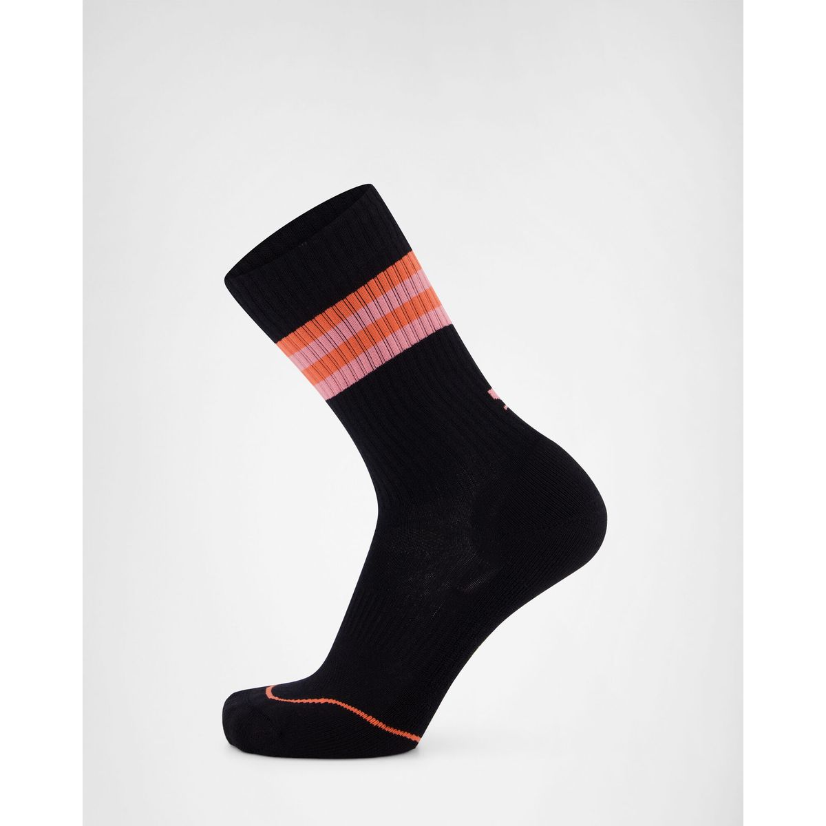 Mons Royale Signature Merino Crew Socks black / flamingo / sun orange (1041) S 100907-1160-1041-S