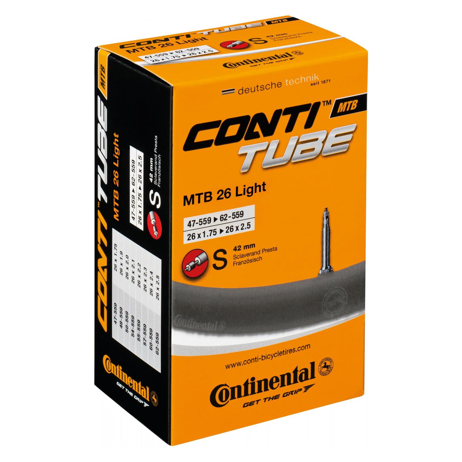 Continental MTB 26 Light Presta 42 mm (Presta (SV), 26", 42 mm) (181681)