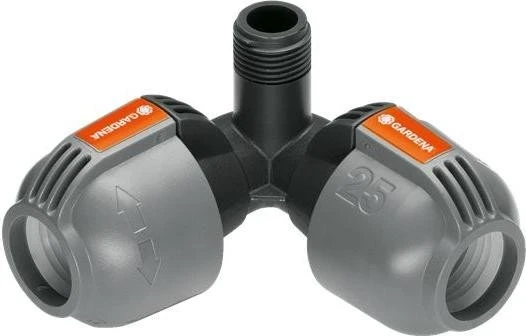 Gardena Verlegerohrverbinder Winkelstück 25 mm x 1/2 Zoll Aussengewinde
