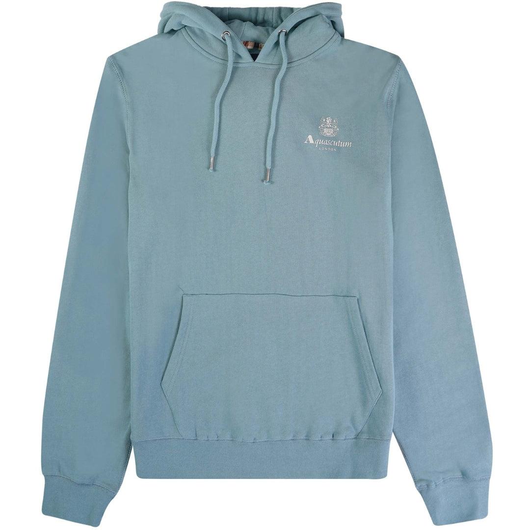 Aquascutum Active Small Logo Blauwe Hoodie