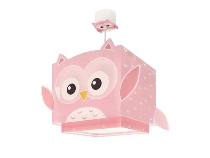 Dalber kinderlampe Pendelleuchte Hängelampe Little Pink Owl Rosa Eule Tiere