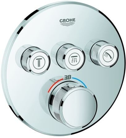 Grohe Grohtherm Smartcontrol Thermostat 29121000 mit 3 Absperrventilen, chrom