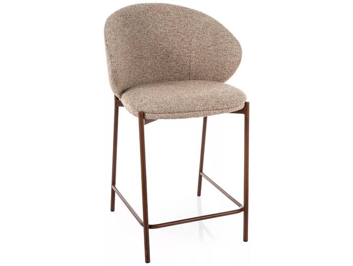 Barhocker KIOTO, Walnuss/Beige