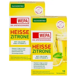 WEPA Heiße Zitrone+vit.c+cal. Doppelpack 2X10X10 g