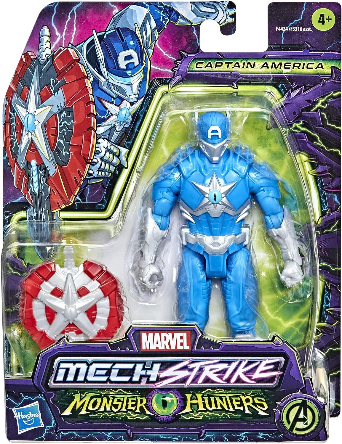 Hasbro Marvel Avengers Mech Strike Monster Hunters Captain America 15 cm