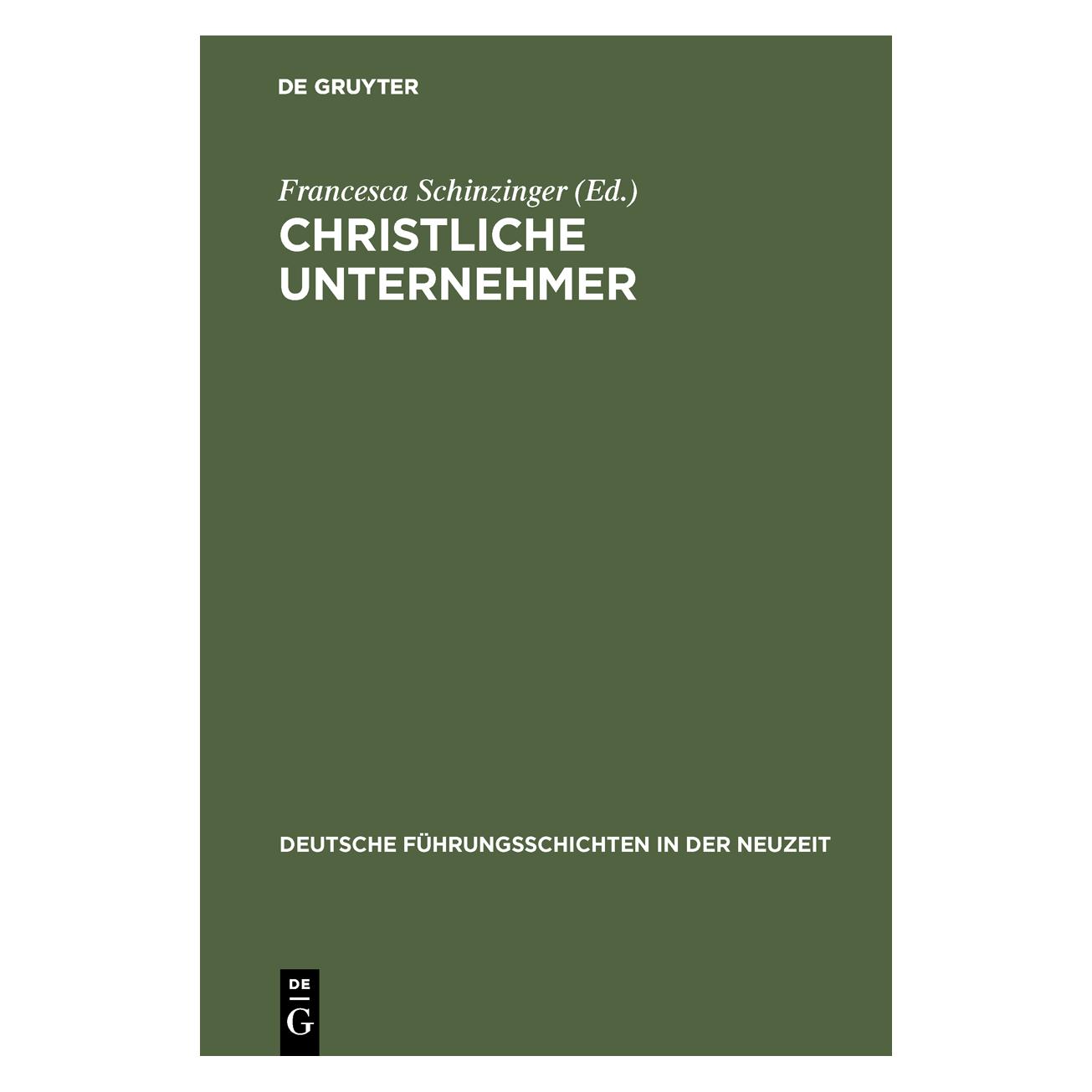 De Gruyter Christliche Unternehmer (Deutsch, Hardcover) (67826179)