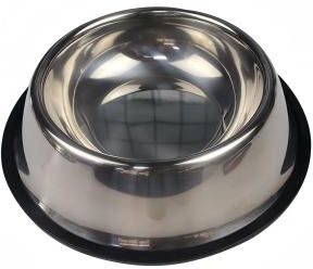 Inspired Living Durable Stainless Steel Pet Bowl For Dogs And Cats 18cm