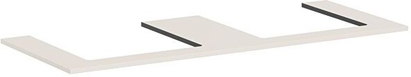 Hansgrohe Xilesa E Konsole 54274780 1375x550mm, 2 Ausschnitte, sandbeige matt