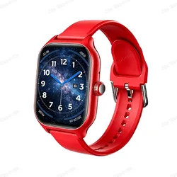 Smartwatch mit Bluetooth-Anrufen und 2,01-Zoll-Display - Red