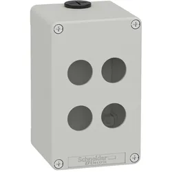 Schneider Electric XAPD2504 Leergehäuse XAP, Metall, grau, für 4x22mm, 80x130x77, M20