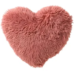 Textino gefülltes Kissen Herz 'Hart XL' 55 x 60 cm Mauveglow - Rosa