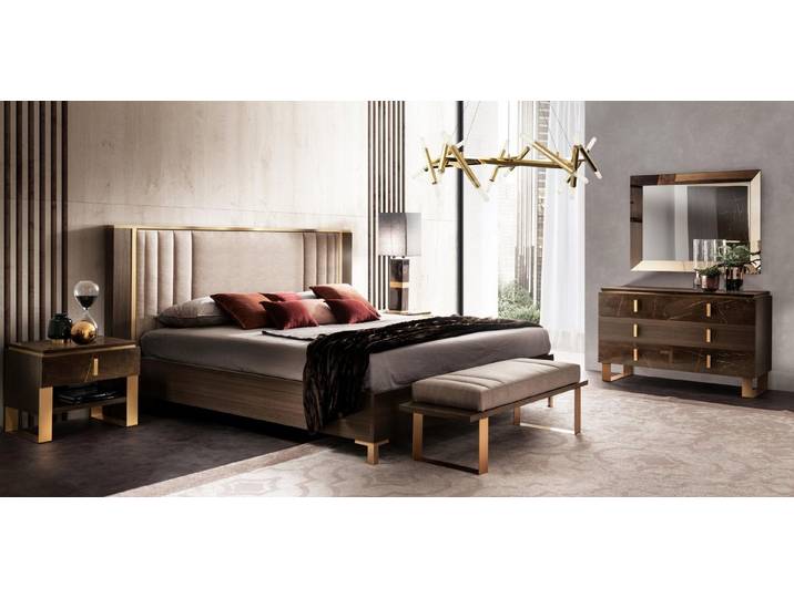 Xlmoebel Komplettschlafzimmer 5tlg. Schlafzimmer Set Modernes Design Luxus Möbel Bett Nachttisc, (Komplettschlafzimmer, 5-tlg., Komplettschlafzimmer), Made in Europa