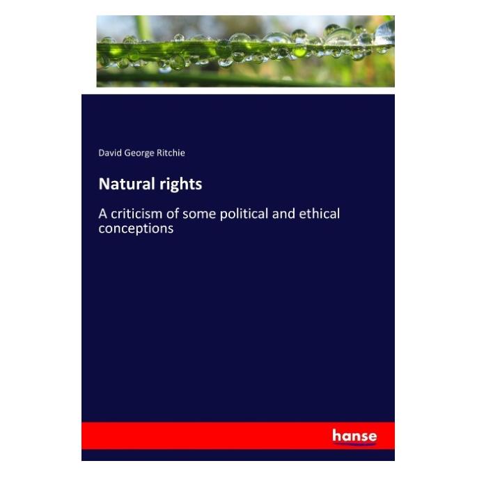 Hansebooks Natural rights (Englisch, Softcover, David G. Ritchie, David George Ritchie) (57149495)