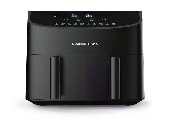 GOURMETMAXX Heissluftfritteuse 6 kg, Schwarz , schwarz, B:39cm H:36cm T:31cm, Fritteusen, Heissluftfritteuse