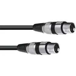 OMNITRONIC Adapterkabel XLR(F)/XLR(F) 0,2m sw