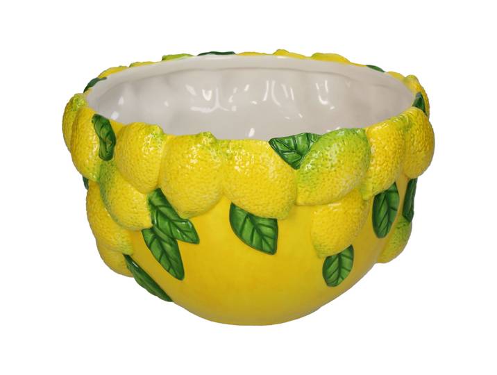 Schale Levend gelb, grün Dolomit H 14.8 cm