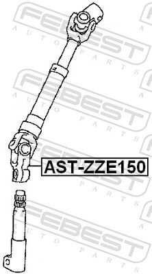 Febest Lenkwelle Ast-Zze150 Für Toyota