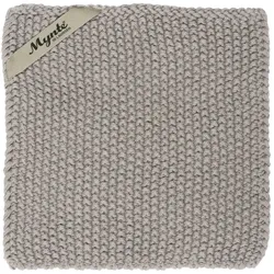 IB Laursen Topflappen Mynte gestrickt, 22 x 22 cm, Sand