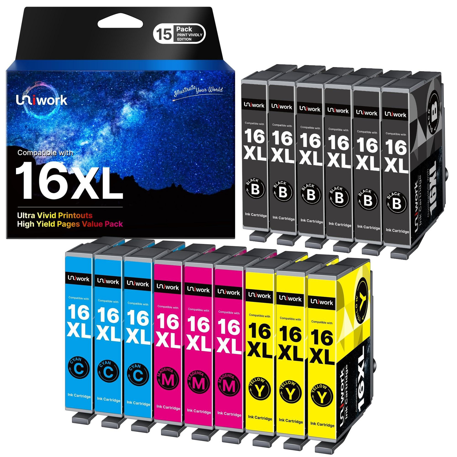 Inktcartridges Multipack compatibel met Epson WF Series