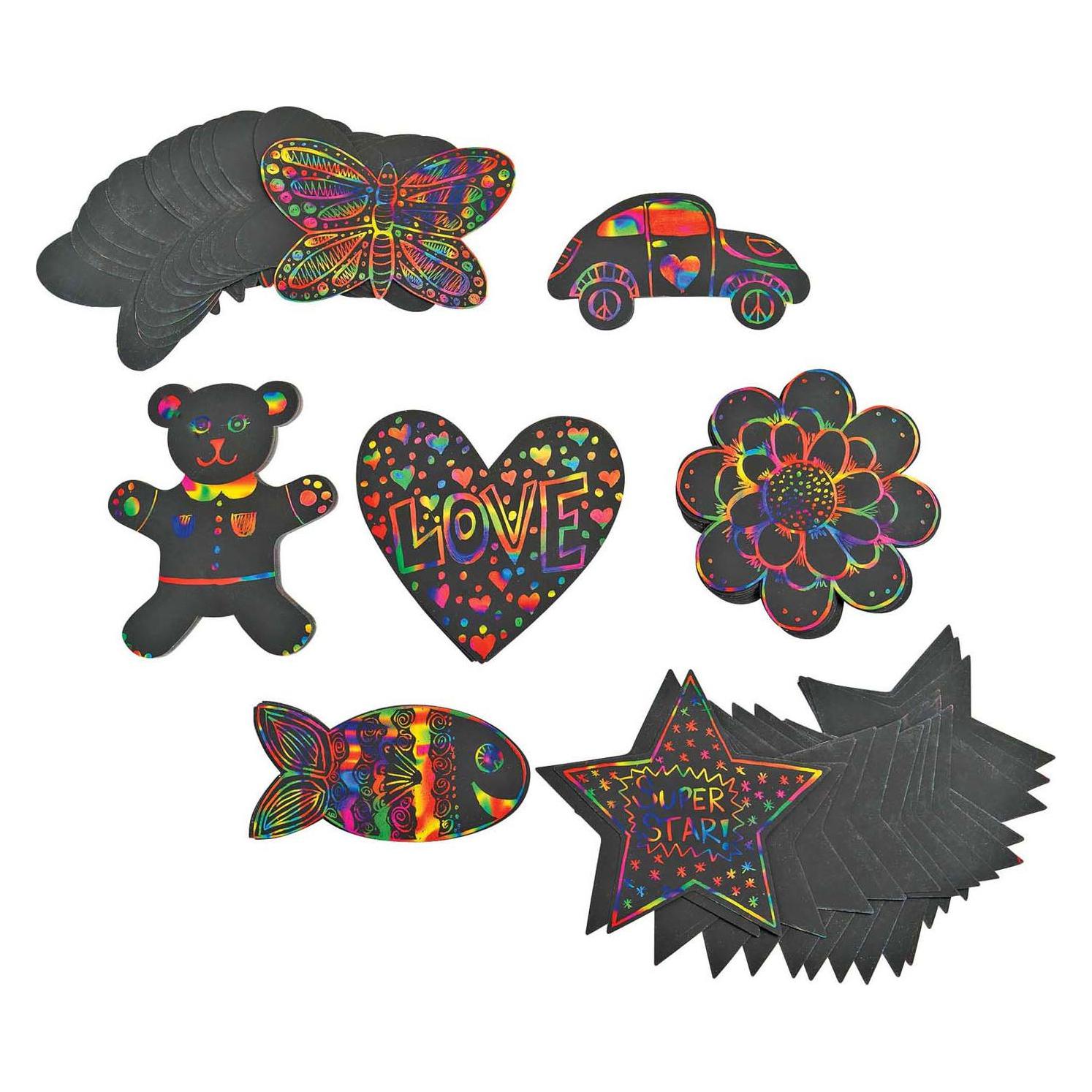 Colorations - Rubbelfiguren Formen, 98Stk. (60308152)