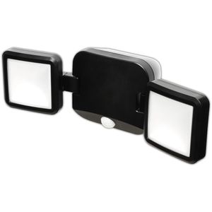 Müller-Licht LED-Außenstrahler Plaza Sensor 2, IP54 wasserfest, 10 W / 480 Lumen, neutralweiß, Batterie, mit Bewegungsmelder