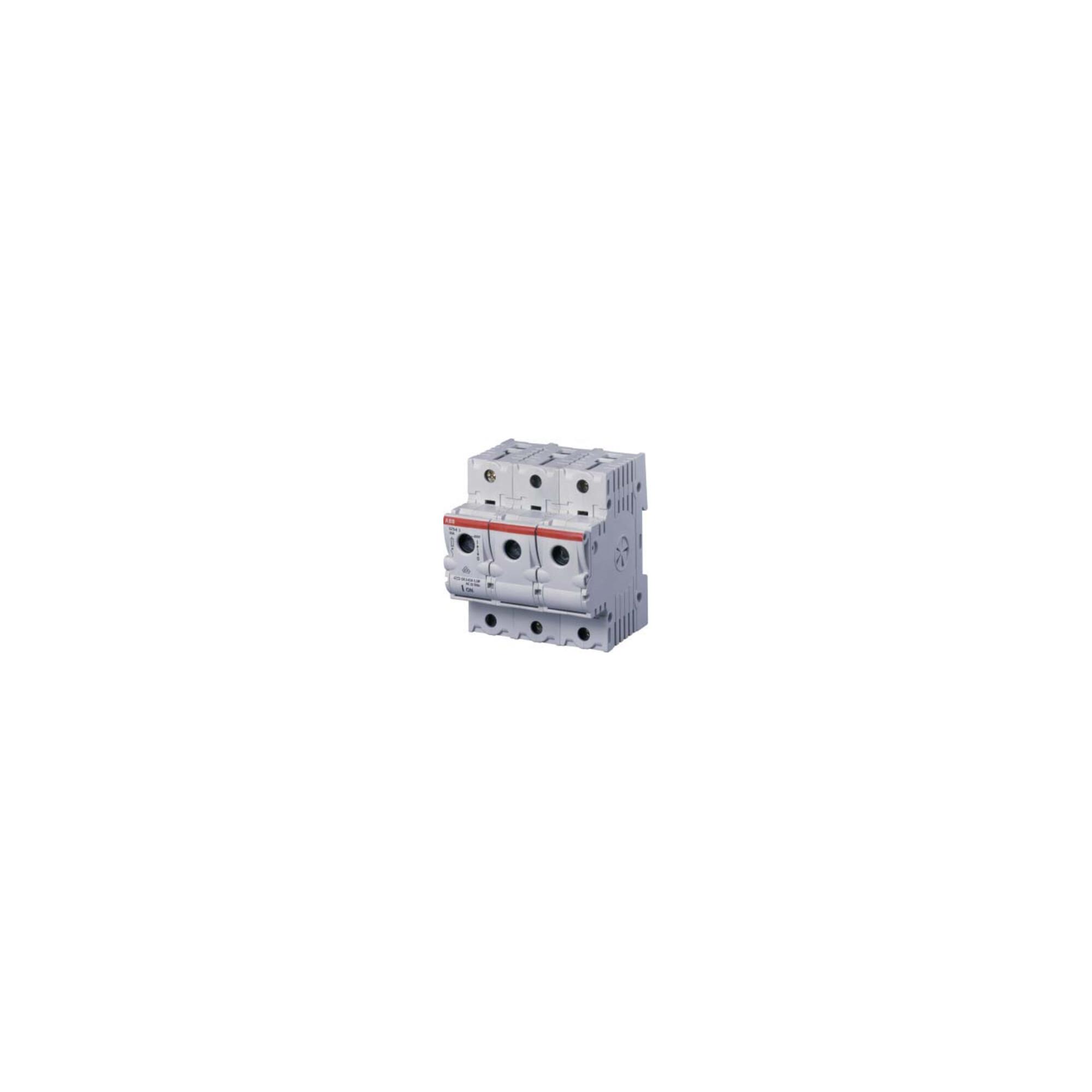 ABB Stotz S&J ILTS-E3D0 Lasttrennschalter aus Thermoplast mit Schraubanschluss (63 A, 3-polig) für elektrische Trennung, 2CDE103001R1901)