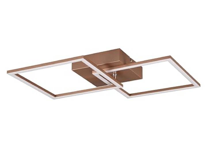 Reality Leuchten LED Deckenleuchte Trail R64492165, Metall Coffee, inkl. 20 Watt LED