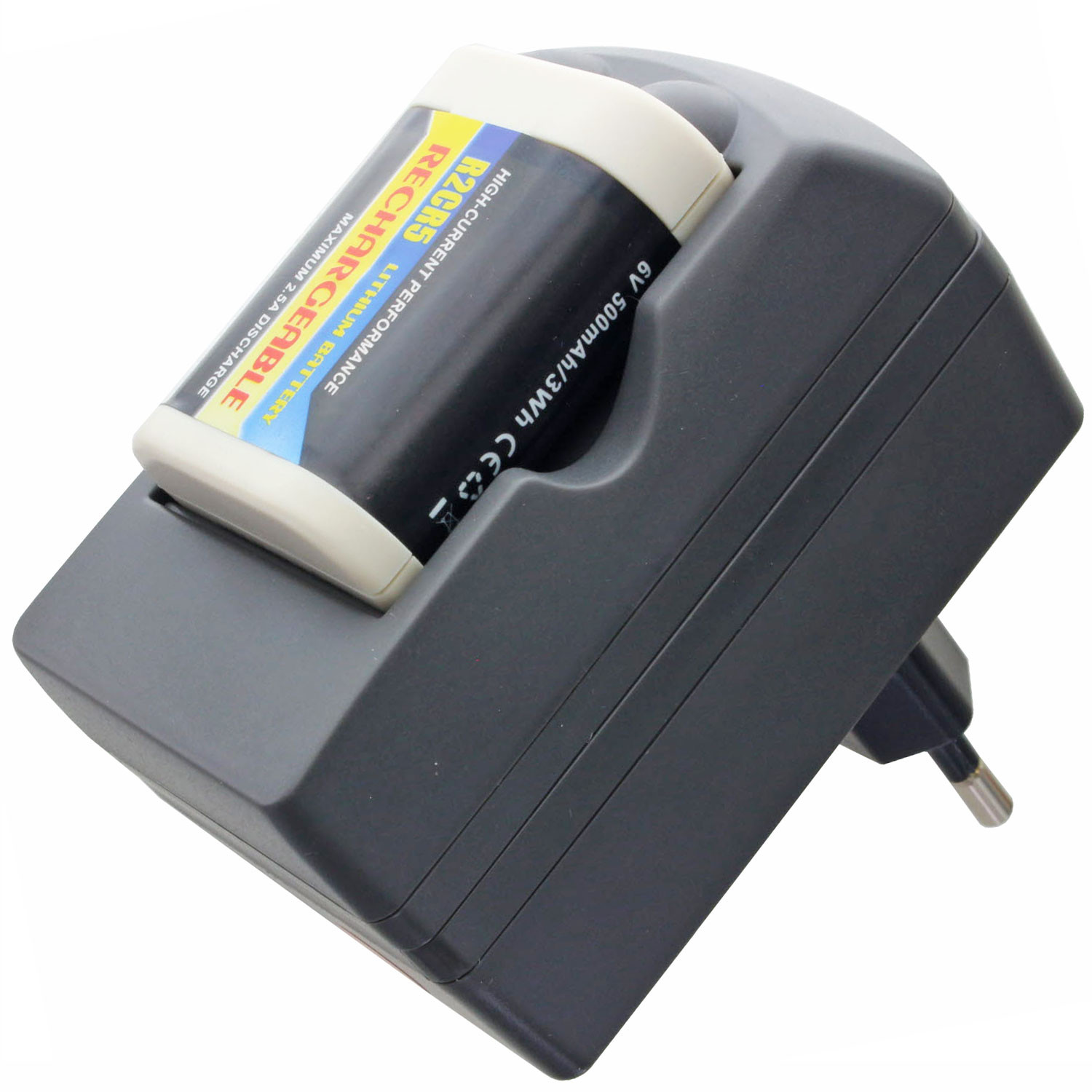 AccuCell Sneloplader 2CR5 PowerSet inclusief Li-Ion batterij 2CR5, 2CR5M, 2-CR5 M