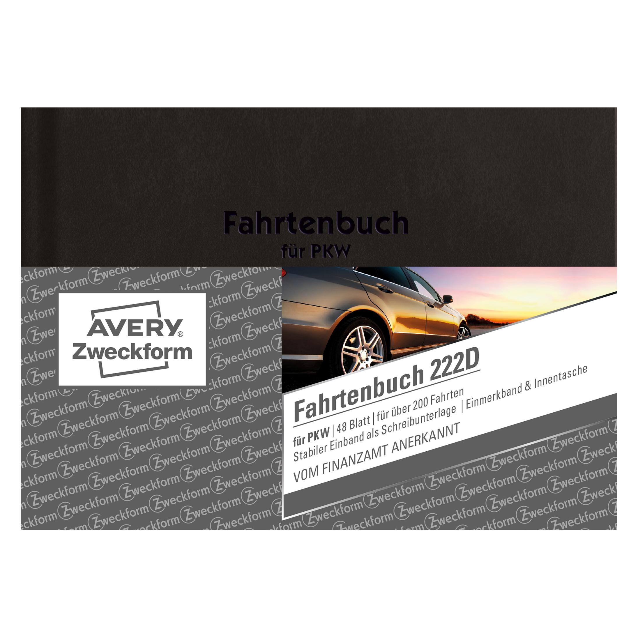 Avery Fahrtenbuch (A6, Speziallineatur, Harter Einband) (222D)
