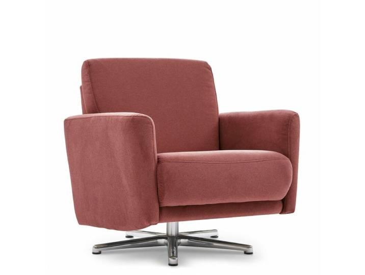 Calizza Interiors Lari Sessel - Flachgewebe in Samt-Optik multiCOLOR 1031 paprika - ohne Zusatzausstattung Modern, Zeitlos