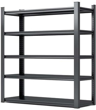 Telepassa "5 Tier Heavy Duty Metal Garage Shelving Storage with Adjustable Shelves，47.2""W*18""D*78""H"
