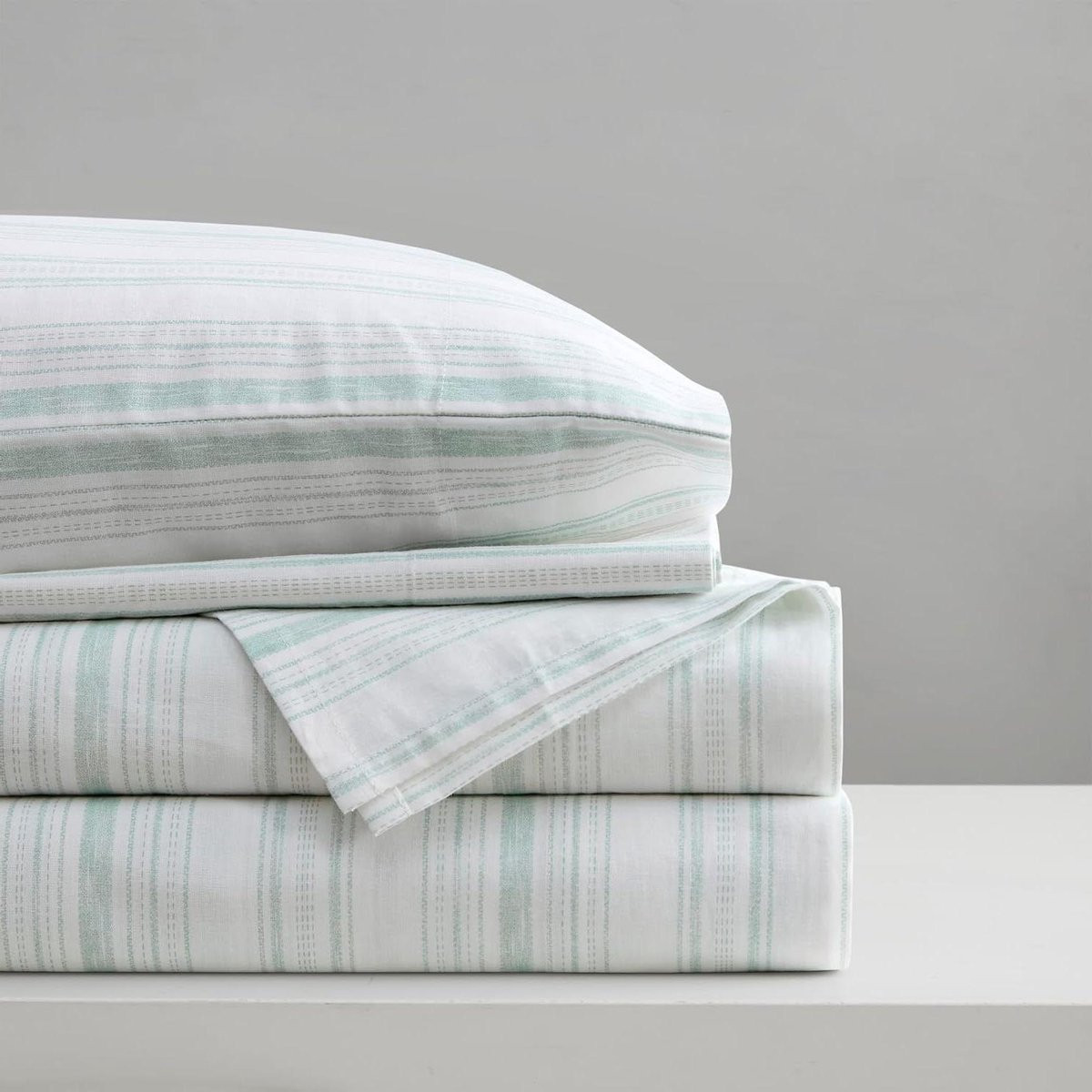 Katoenen lakenset Queen size - Naturel