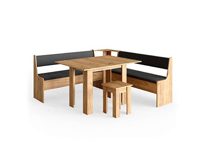 Vicco Eckbankgruppe Roman, Goldkraft Eiche, 180 x 180 cm