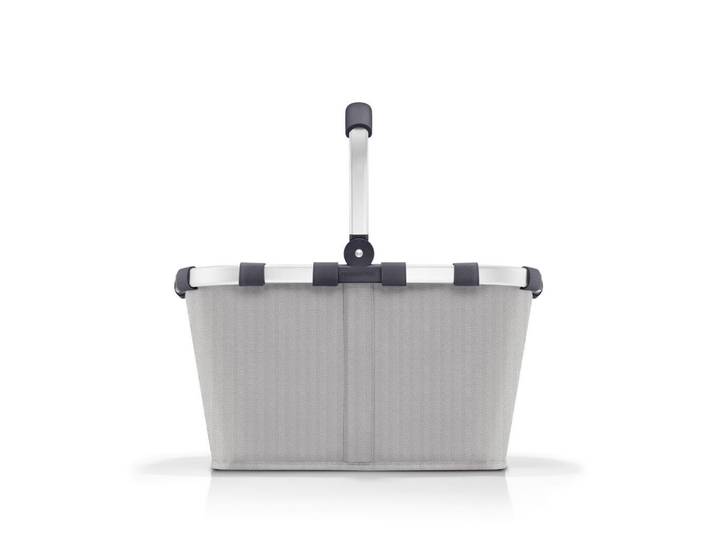 Reisenthel Einkaufskorb Carrybag herringbone sand, Hellgrau, 22 l, quadratisch, 49x29x28 cm, Ordnen & Aufbewahren, Körbe, Einkaufskörbe