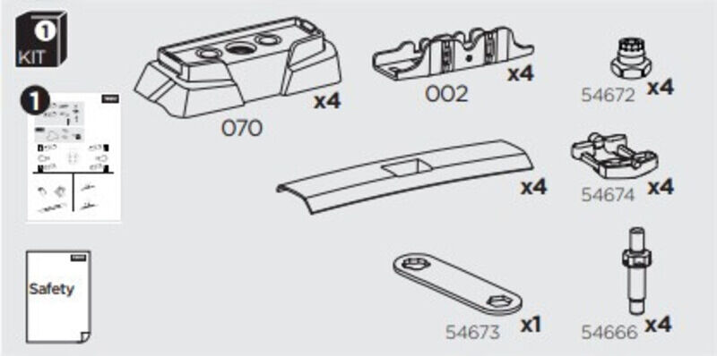 France Attelage Kit Thule 7020