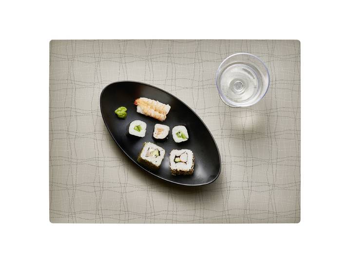 Tischset Velma Wellen 33 x 0 x 45cm Beige/Beige
