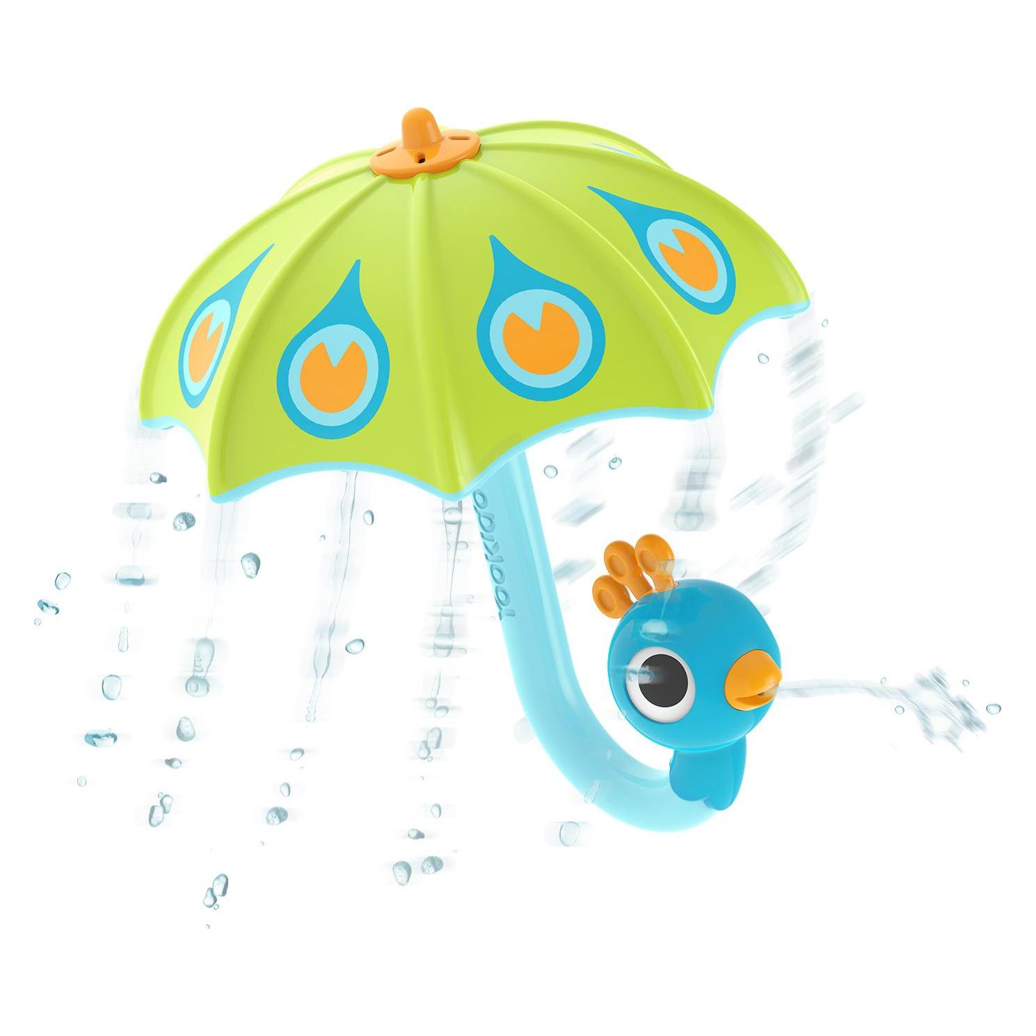 Yookidoo Fill 'N' Rain Peacock Umbrella - Green - (YO40223) (YO40223)