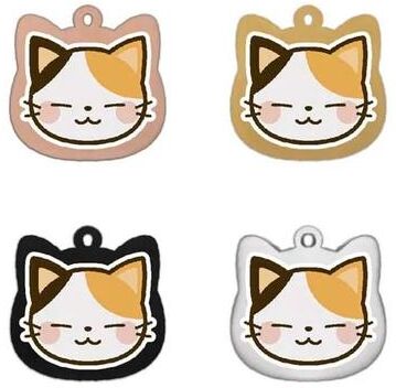 Inspired Living Personalized Stainless Steel Cat ID Tag With Custom Engraving 7 silvery