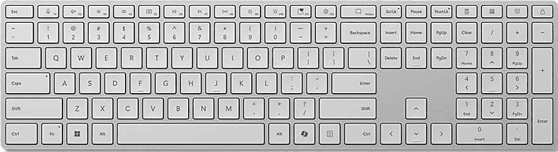 Teclado inalámbrico - Microsoft EP2-040201, Bluetooth, Para Surface, Gris